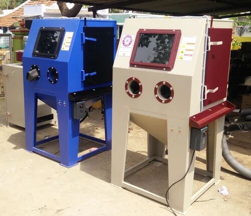 Mild Steel Abrasive Blast Cabinet, Color : VIP BLUE