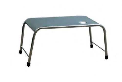 Grey Rectangular Polished SS Over Bed Table, For Hospital, Pattern : Plain