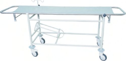 Semi Automatic Powder Coated Steel Stretcher On Trolley, For Hospitals Clinics, Shape : Rectangular