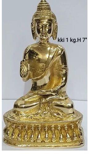 GOLDEN Brass Buddha Statue