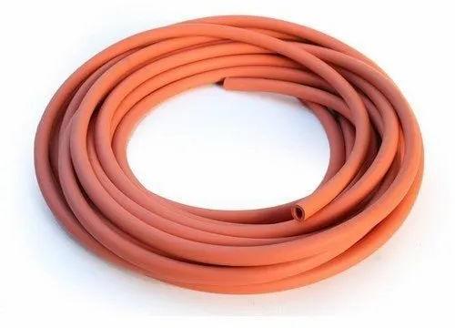 Orange Laboratory Rubber Tube