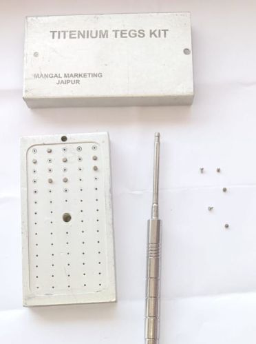 Manual Dental Titanium Tegs Kit, Packaging Type : Box