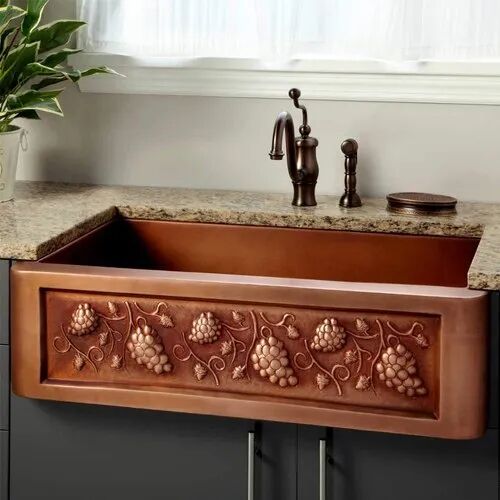 Rectangular Copper Kitchen Sinks