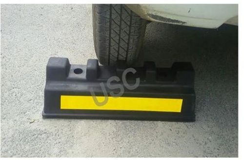 Black Yellow Rubber Wheel Stopper