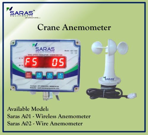 Saras Digital ABS Wind Speed Meter, Certification : CE Certified