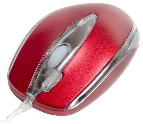 Mini Optical Mouse, Color : Red