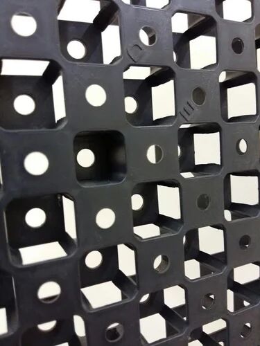 Black Rectangular Recycled PP Drain Cell, For Landscaping, Load Capacity : 110 Tons Per Sq Mts