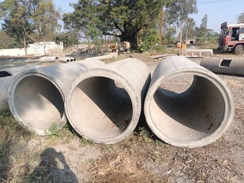 Grey Round RCC Concrete Pipes, Length : 10 Ft