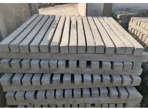 Grey Rectangular RCC Concrete Pole, For Railway, Length : 6 M