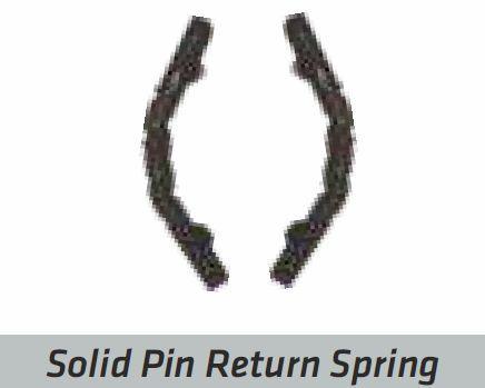 Polished Metal Solid Pin Return Spring, For Trailer, Size : 0-15mm