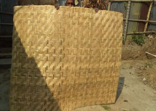 Square Bamboo Mat, For Floor, Pattern : Plain, Hand Weaving