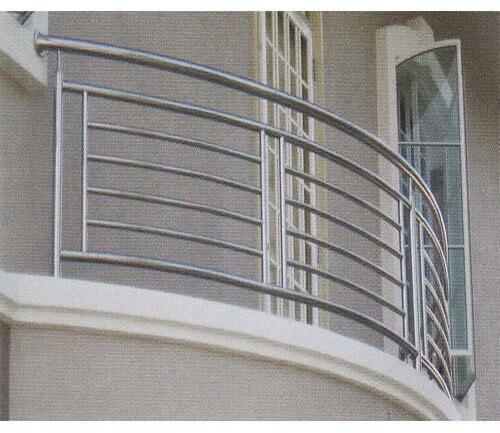 Aluminum Stainless Steel Railing, Color : Silver