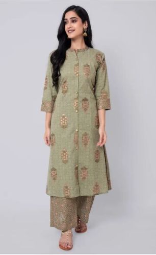 Floral Printed A Line Kurti Palazzo Set