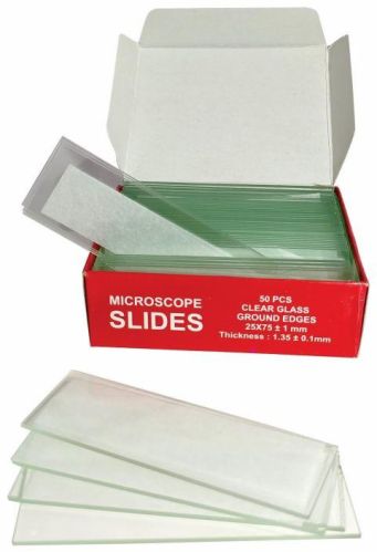 Transparent Glass 7101 SINGLE MICROSCOPE SLIDES, For Hospitals / Laboratories