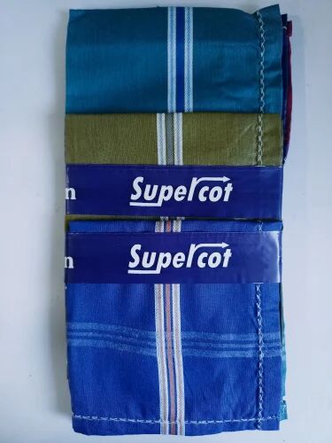 Plain Men Cotton Handkerchief, Size : 42 CM X 42 CM