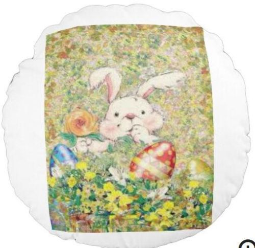 Easter Round Pillow