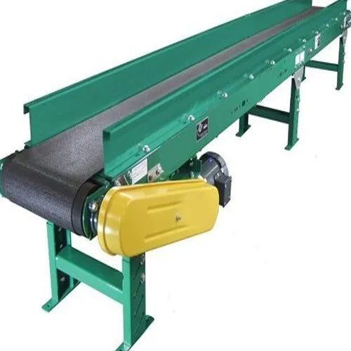 Metal Electric Flat Belt Conveyor, For Moving Goods, Specialities : Long Life, Excellent Quality