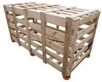 Brown Rectangular Industrial Wooden Crates, For Packaging, Style : Mesh, Solid Box