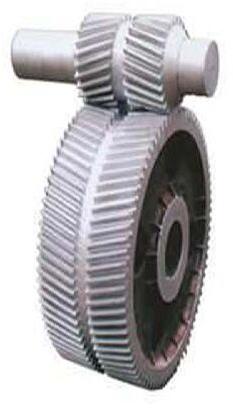 Polished Cast Iron Double Helical Gears, For Automobiles, Industrial Use, Color : Silver
