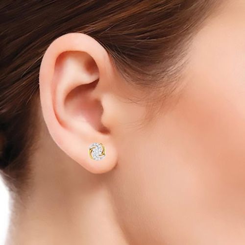 14kt Der465 Diamond Earring