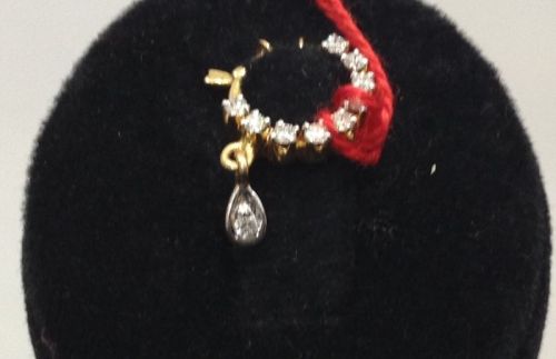 18KT DNR 18diamond Nose Rings, DIAMOND COLOR QUALITY : DRD