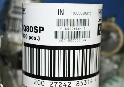 Barcode labels, Shape : Rectangular