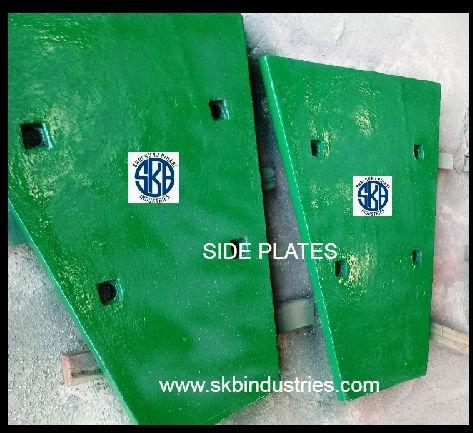 Metal Stone Crusher Side Plates, For Industrial