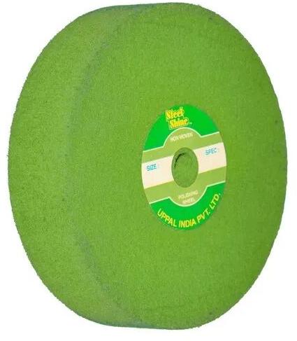 Non Woven Green Buffing Wheel, Shape : Circular
