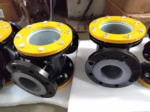 PTFE Lined Sight Flow Indicator, For Scientific Laboratory, Research Centers, Chemical Industries