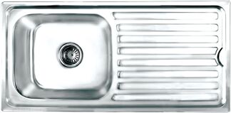 Apple Single Bowl Kitchen Sink With Drainboard