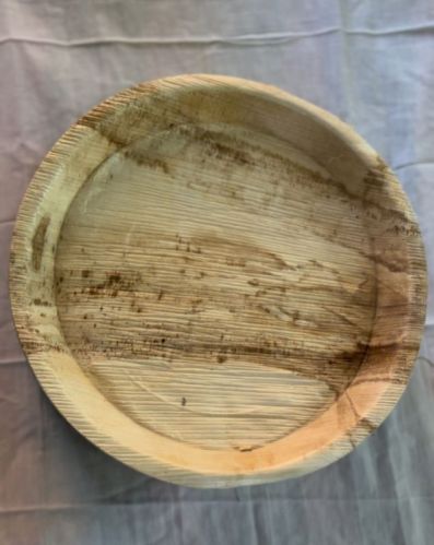 Brown Round Areca Leaf Disposable Plates, For Serving Food, Size : 12inch, 8inch.10inch