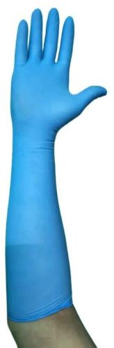 Bactocare 20-30g Long Nitrile Gloves For Beauty Salon, Cleaning, Food Service, Light Industry