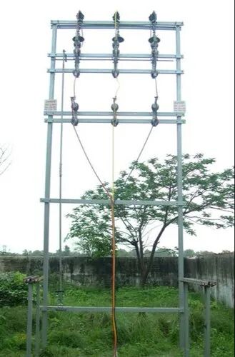 Painted OR Galvanized Double Pole Structure, Shape : Square