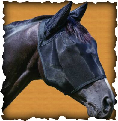 Fly Mask, Color : Black, White, Silver