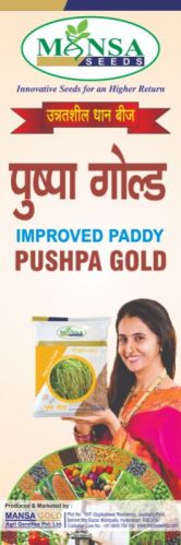 Pushpa Gold Improved Paddy Seeds, For Agriculture, Packaging Type : PP Bag