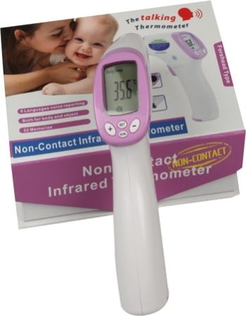 Battery Plastic Non Contact Infrared Thermometer for Hospital