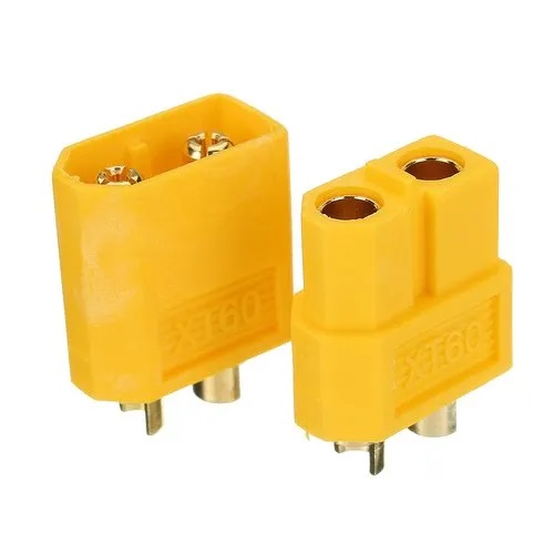 Yellow GAM Nylon Battery Connector, For Charging/Connection