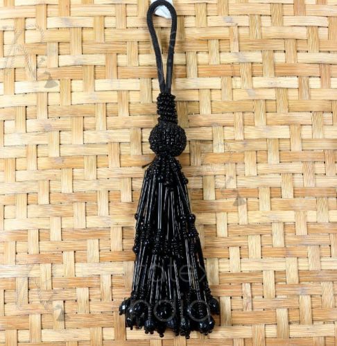 BT247 Beaded Tassel, For Curtain, Duvet Covers, Furniture, Garment, Feature : Easily Washable