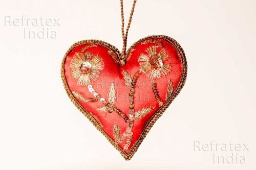 Refratex India Antique Zari Christmas Ornaments, For Decoration, Gifting, Size : 9cm