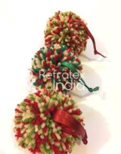 Customer Requirements Plain Acrylic PP104 Pom Pom, For Decoration Use, Technics : Handmade