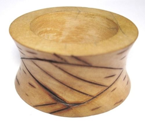 Refratex India Brown Round WNR1051 Wooden Napkin Ring, For Decoration, Size : 4cm