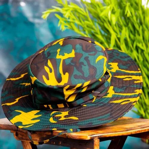 Printed Mens Round Hat, Size : Free Size
