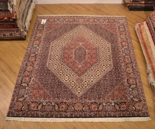 2.42x2.02m Fine Persian Bidjar Carpet