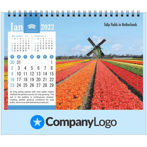 Table Calendar, Size : 8.5 X 7.25 (inches)