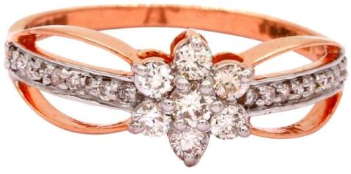Beautiful Womens Rose Gold Diamond Ring