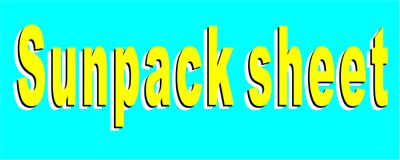 Sunpack Sheet Printing Services