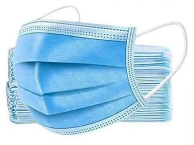 Blue 3 Ply Disposable Face Mask