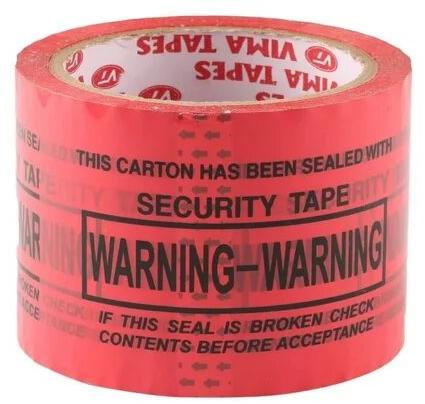 Warning Printed Tape, Color : Brown