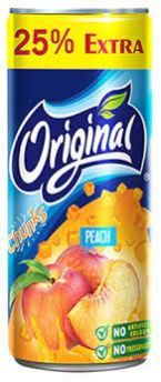 Original Natural 240ml Peach Drink Tin, For Human Consumption