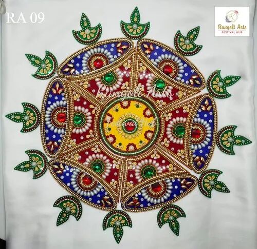 Ready Acrylic Rangoli, For Decoration, Packaging Type : Packet